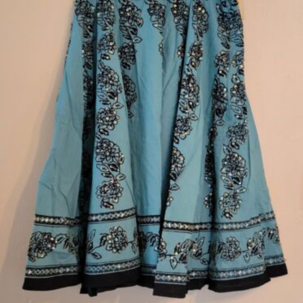 Twentyone Pleated Sequin Skirt - Med